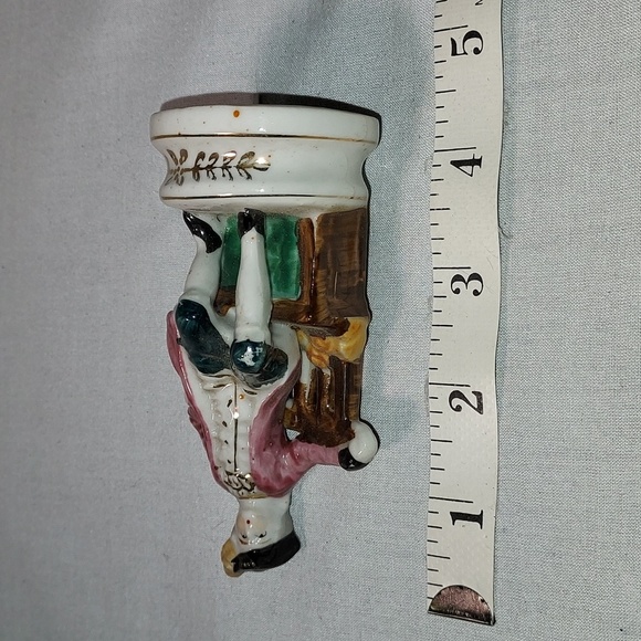 Vintage Made In Occupied Japan  Man French English Man Sitting on Bench - Picture 6 of 8